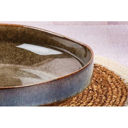 Lot De 1 Corbeilles à Fruits En Grès Marron D28