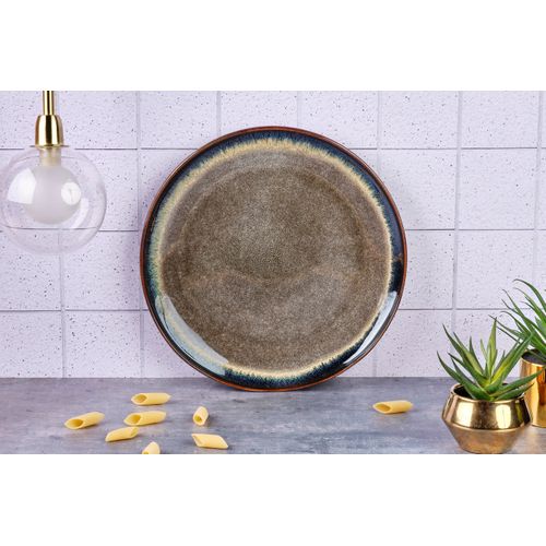 Lot De 1 Plateaux et Plats à Four En Grès Marron D33