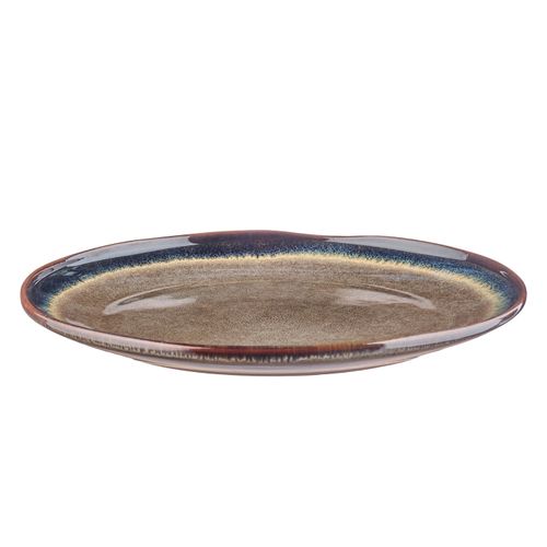 Lot De 1 Plateaux et Plats à Four En Grès Marron D33