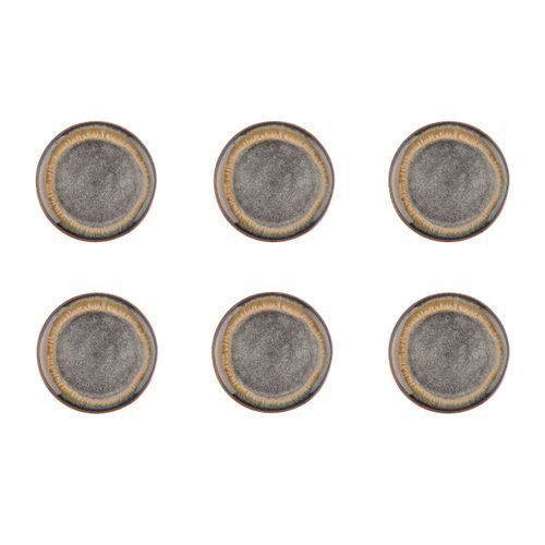Assiette  Ø20,5cm - 6 Pièces - Basalte
