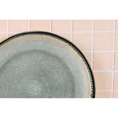 Lot De 1 Plateaux et Plats à Four En Grès Gris D33