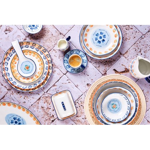 Lot De 2 Corbeilles à Fruits En Porcelaine De Haute Qualité (grade A), Peinte à La Main Blanc D25.5