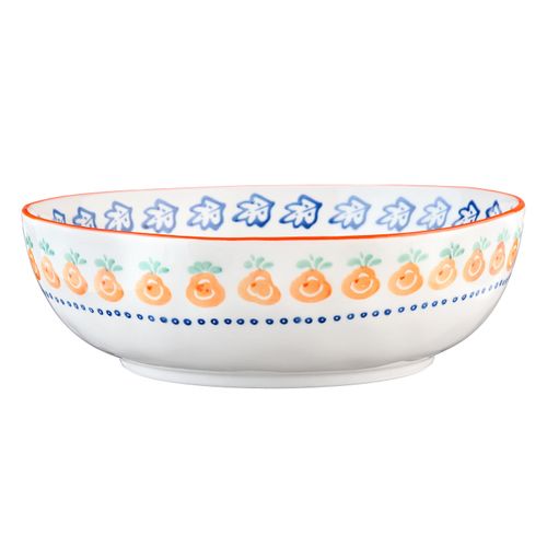 Lot De 2 Saladiers En Porcelaine De Haute Qualité (grade A), Peinte à La Main Blanc D