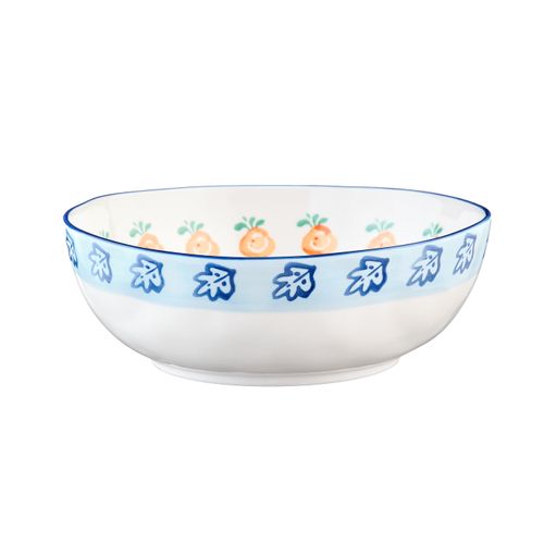 Lot De 2 Saladiers En Porcelaine De Haute Qualité (grade A), Peinte à La Main Blanc D
