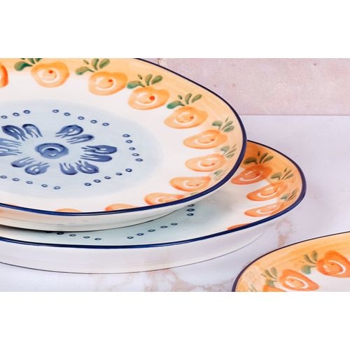 Lot De 12 Set Les Essentiels En Porcelaine De Haute Qualité (grade A), Peinte à La Main Blanc D27.5