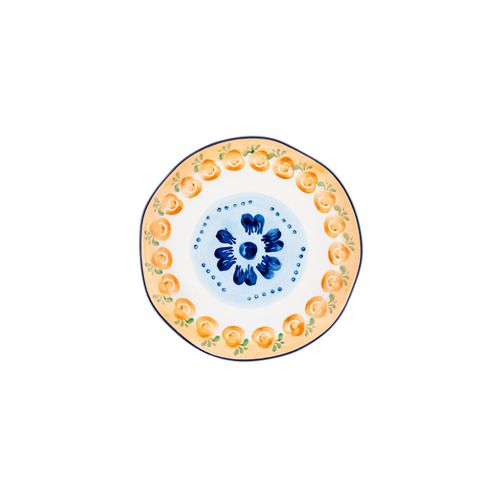 Lot De 4 Assiettes à Dessert En Porcelaine De Haute Qualité (grade A), Peinte à La Main Blanc D20