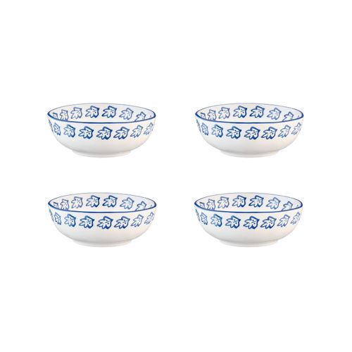 Lot De 4 Bols Moyens En Porcelaine De Haute Qualité (grade A), Peinte à La Main Blanc D17.5
