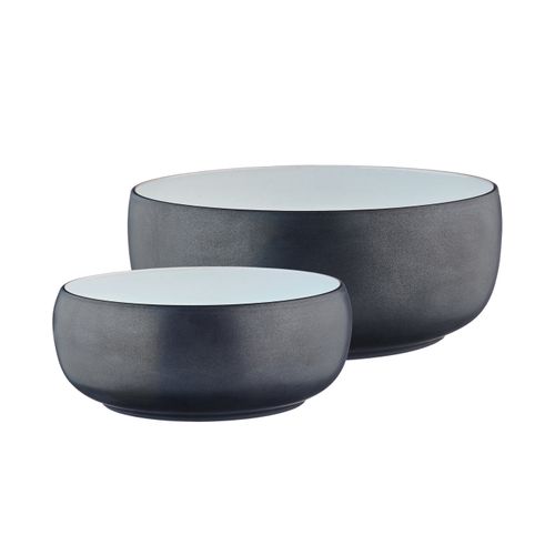 Lot De 2 Saladiers En Grès Noir D