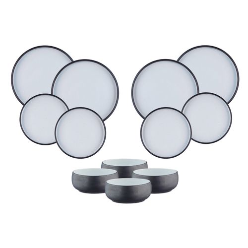 Lot De 12 Set Les Essentiels En Grès Noir D