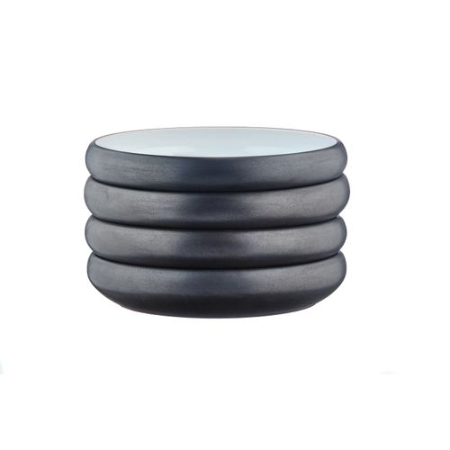 Assiette Creuse Gourmet  - 4 Pièces - Onyx