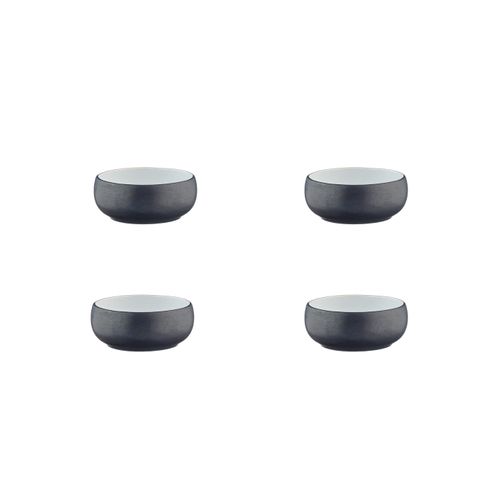Lot De 4 Petits Bols En Grès Noir D12