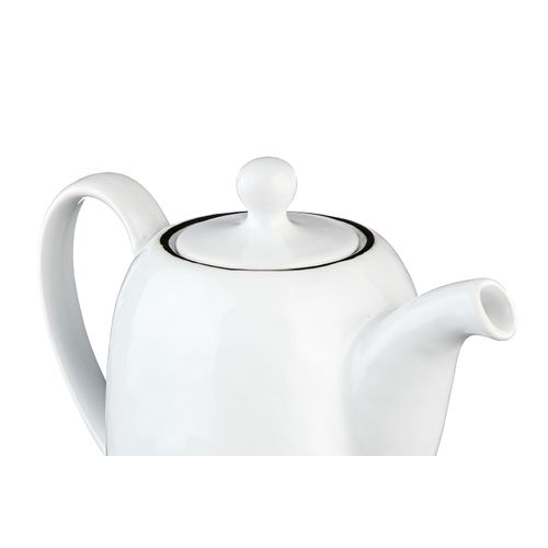 Lot De 1 Carafes, Théières et Bocaux En Grès Blanc D