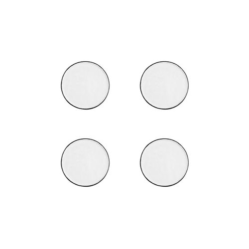 Lot De 4 Assiettes à Pain En Grès Blanc D16.5