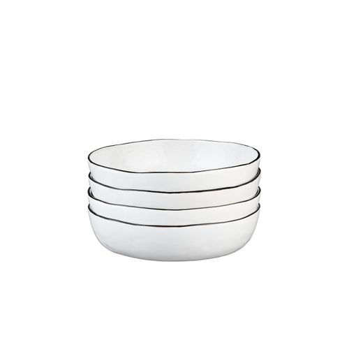 Assiette Creuse Pure  - 4 Pièces - Blanc Neige