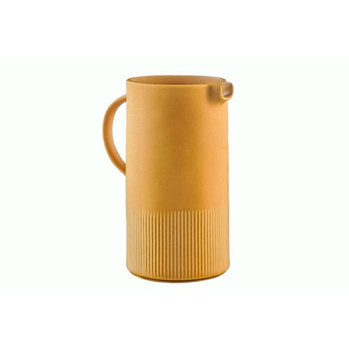 Lot De 1 Carafes, Théières et Bocaux En Grès Jaune D11