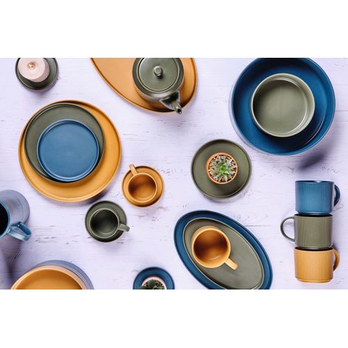 Lot De 12 Set Les Essentiels En Grès Jaune D