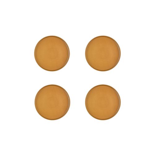 Assiette   - 4 Pièces - Ocre