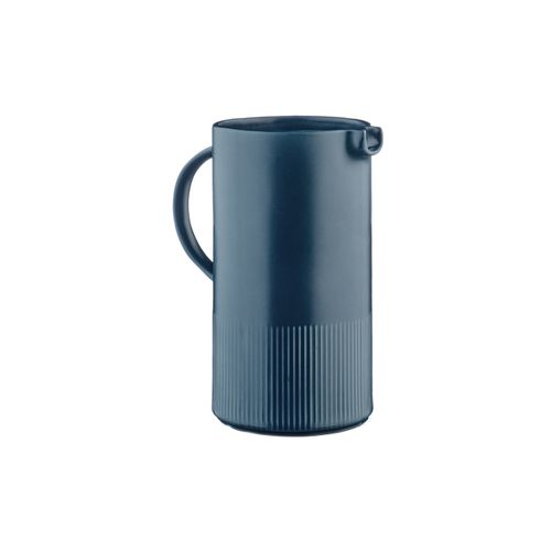 Lot De 1 Carafes, Théières et Bocaux En Grès Bleu D11