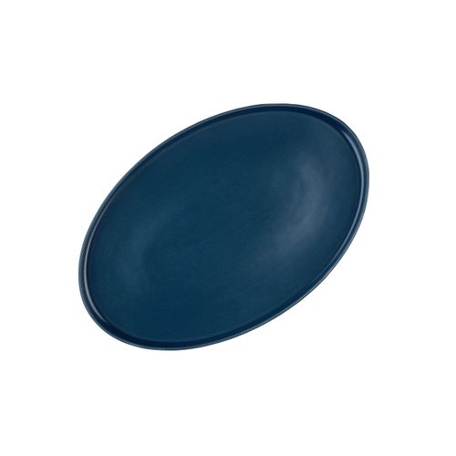 Lot De 3 Plateaux et Plats à Four En Grès Bleu D