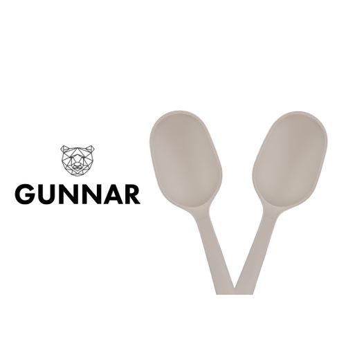 Lot De 2 Couverts à Salade En Bois Beige D