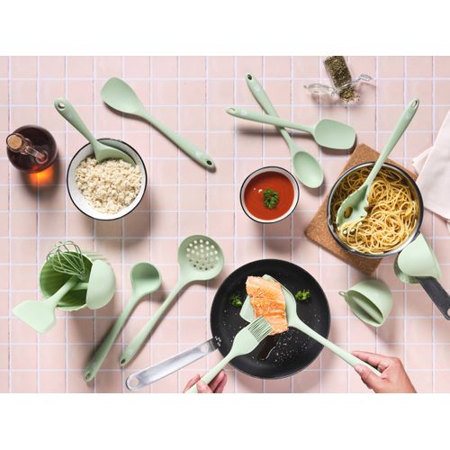 Set D'ustensiles De Cuisine En Silicone Ivar - 15 Pièces