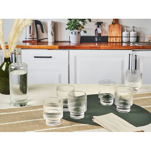Lot De 6 Verres à Soft En Cristallin (cristal Sans Plomb) Transparent D8