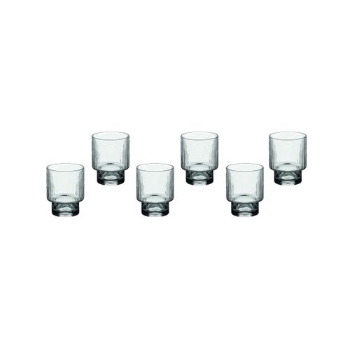 Lot De 6 Verres à Soft En Cristallin (cristal Sans Plomb) Transparent D8
