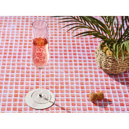 Lot De 6 Verres à Champagne En Cristallin (cristal Sans Plomb) Transparent D5.2