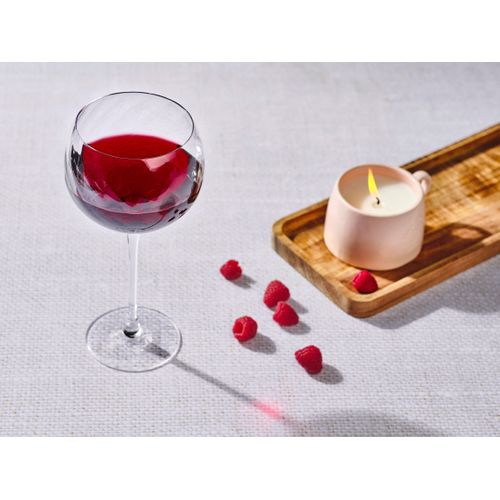 Lot De 6 Verres à Vin En Cristallin (cristal Sans Plomb) Transparent D10.4