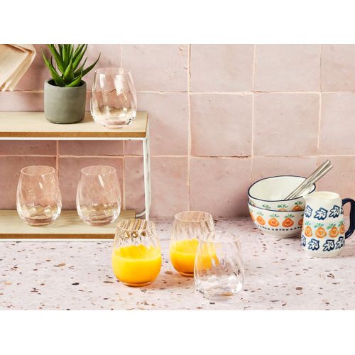 Lot De 6 Verres à Soft En Cristallin (cristal Sans Plomb) Transparent D