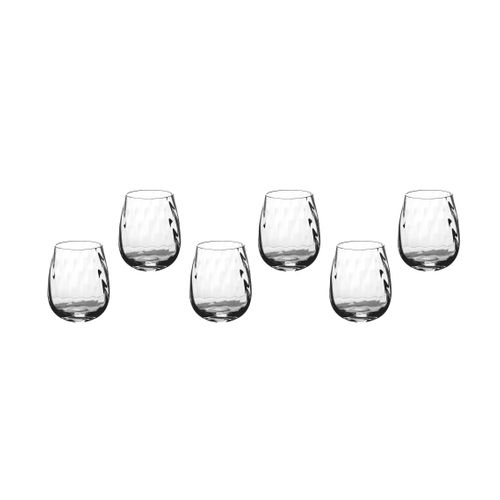 Lot De 6 Verres à Soft En Cristallin (cristal Sans Plomb) Transparent D