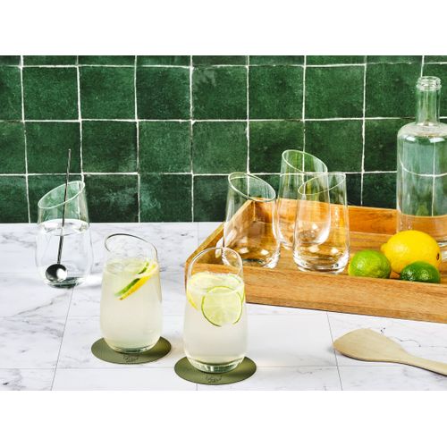 Lot De 6 Verres à Soft En Cristallin (cristal Sans Plomb) Transparent D6.7