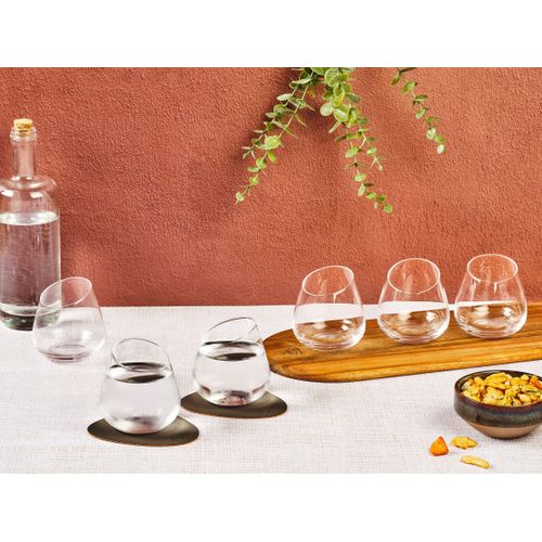 Lot De 6 Verres à Soft En Cristallin (cristal Sans Plomb) Transparent D8.3