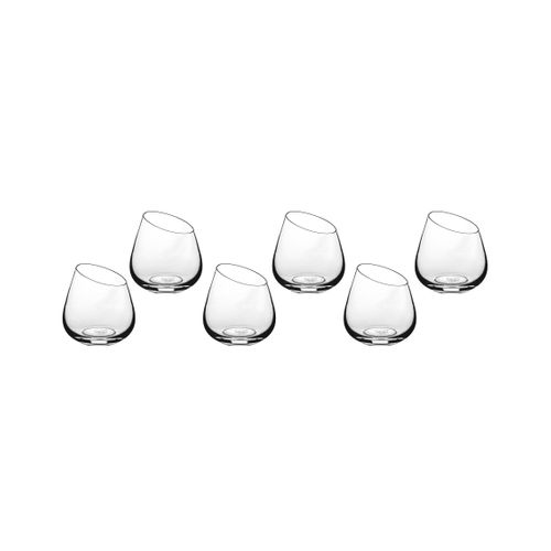 Lot De 6 Verres à Soft En Cristallin (cristal Sans Plomb) Transparent D8.3