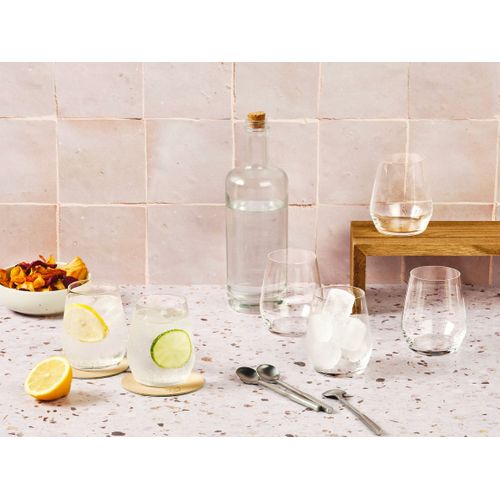 Lot De 6 Verres à Soft En Cristallin (cristal Sans Plomb) Transparent D7.8