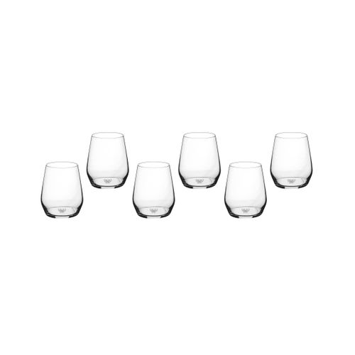 Lot De 6 Verres à Soft En Cristallin (cristal Sans Plomb) Transparent D7.8