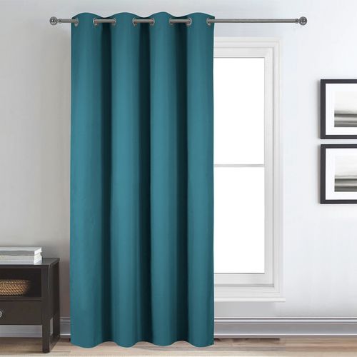 Rideau Déco Uni Occultant Et Thermique - 140x260 Cm - Bleu