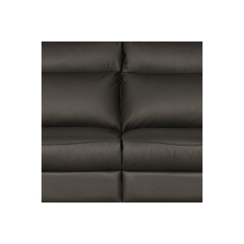 Canapé 3 Places 2 Relax Électriques 100% Tout Cuir Épais Luxe Italien , Perini, Anthracite