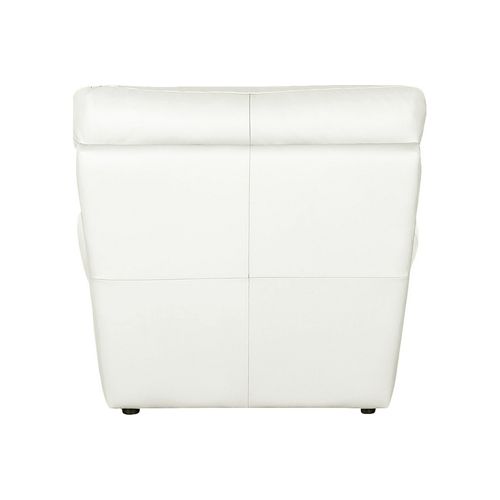 Fauteuil 1 Place En 100% Tout Cuir Italien Vachette Osatis, Couleur Ivoire