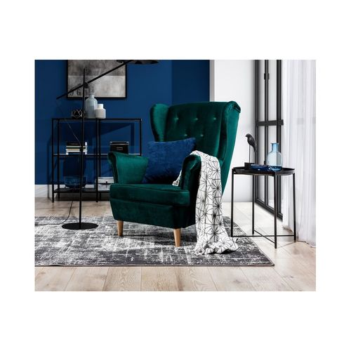 Fauteuil 1 Place En Velours Arnaud Vert Foncé