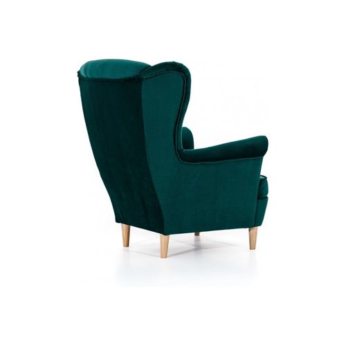 Fauteuil 1 Place En Velours Arnaud Vert Foncé