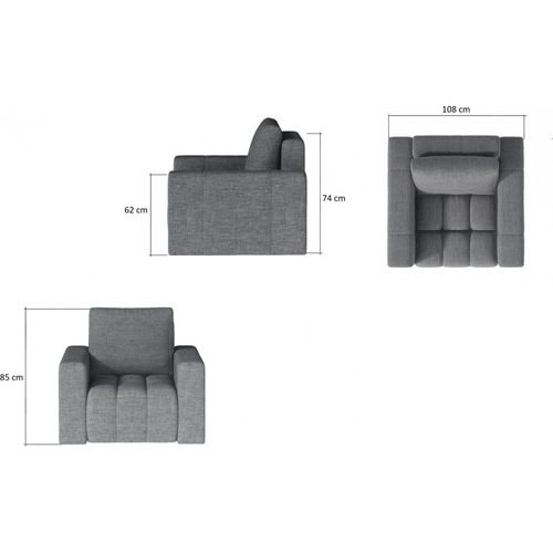 Fauteuil 1 Place Lazino En Velours Moutarde