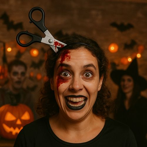 Serre-tête Ciseaux Halloween – Accessoire Déguisement