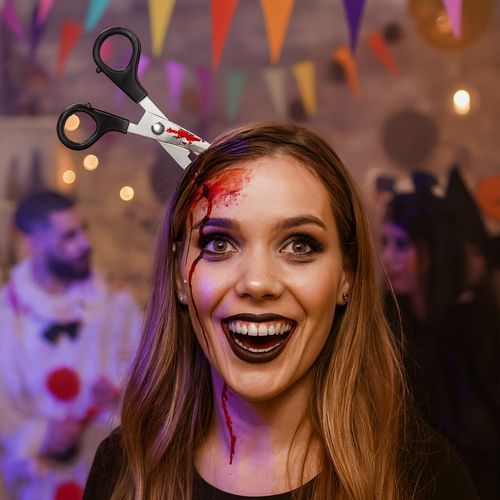 Serre-tête Ciseaux Halloween – Accessoire Déguisement