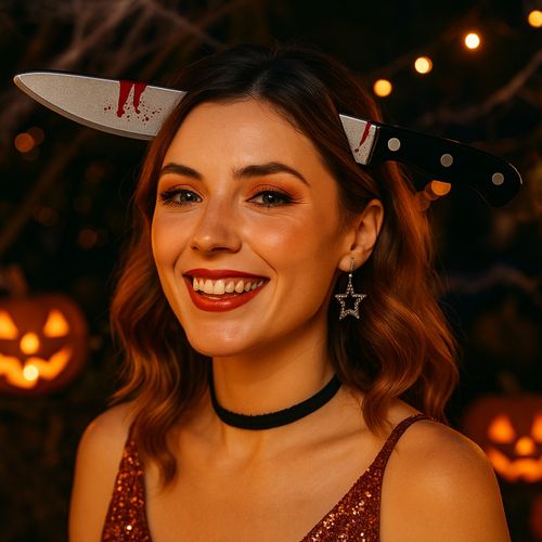 Serre-tête Couteau Halloween – Accessoire Déguisement Unisexe