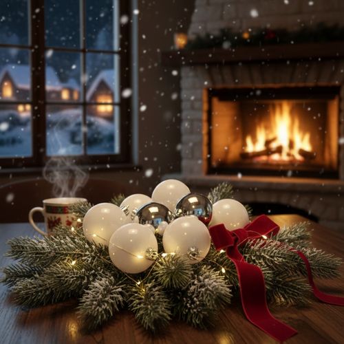 Pack De 24 Boules Polaires 60 Mm Blanc/argent – Décorations De Noël Prêtes à Suspendre Pour Sapin, T