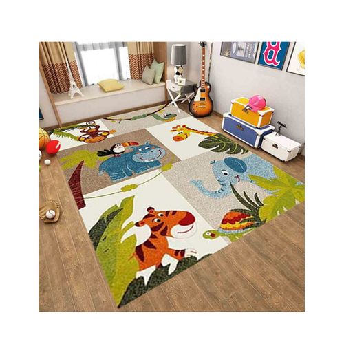 Tapis Enfant Jungle Multicolore - 120x160cm