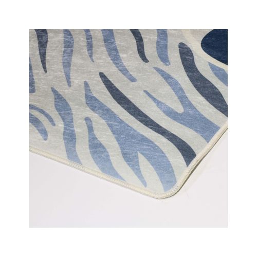 Tapis Enfant Zebre Bleu - 80x150cm