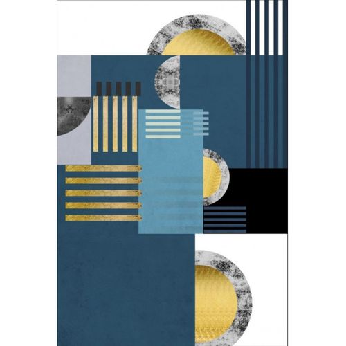 Tapis De Salon Jodhpur Bleu - 80x150cm