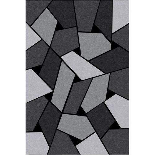 Tapis De Salon Geometrique Gris - 120x180cm